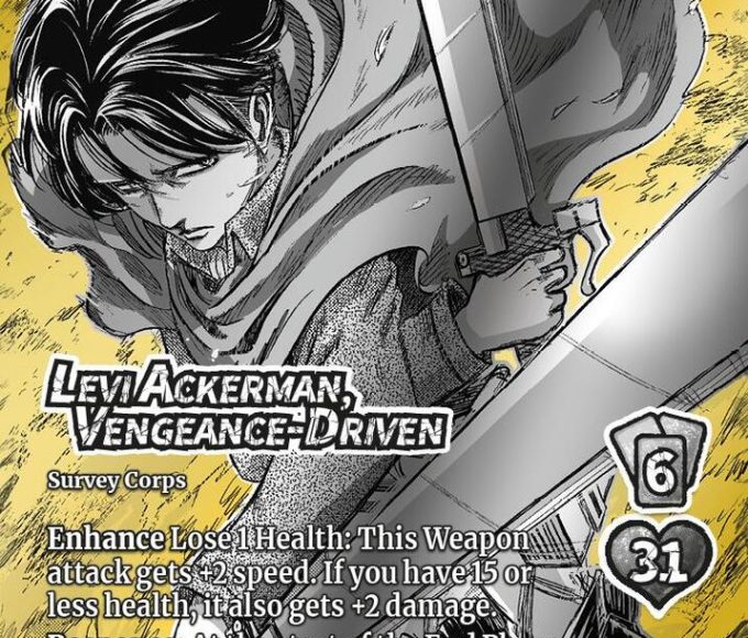 Levi Ackerman, Vengeance-Driven (Chrome Rare)