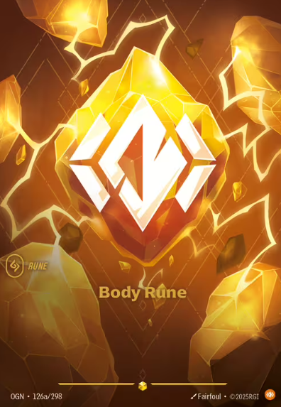 If you’re building around Runes in Riftbound, Body Rune is your bread-and-butter. But this version? This is the collector flex.