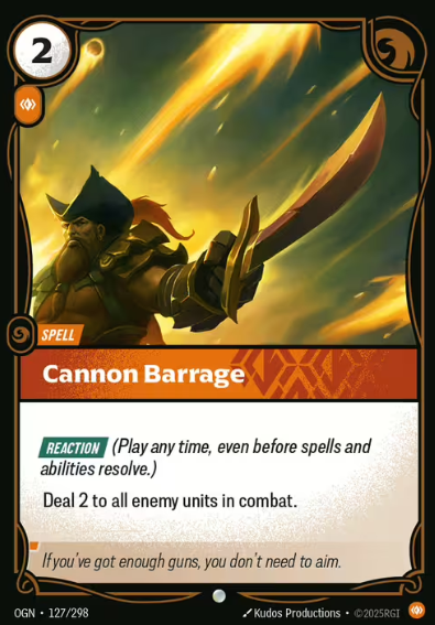 Cannon Barrage